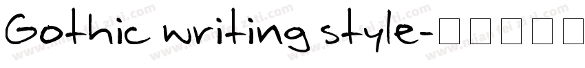 Gothic writing style字体转换